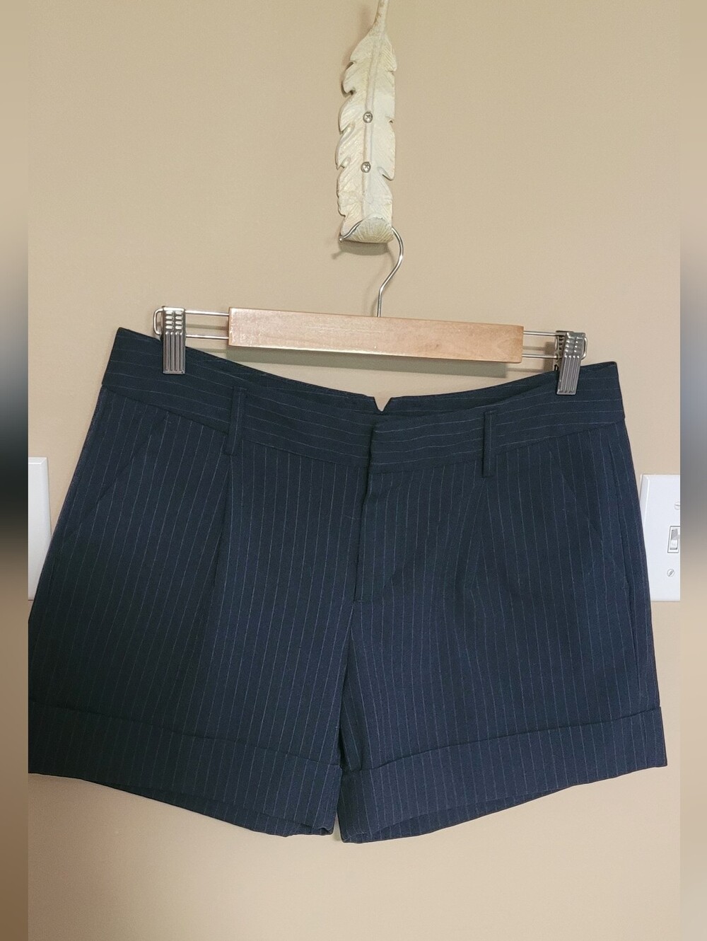 GAP Navy Pinstripe Tailored Women's Shorts